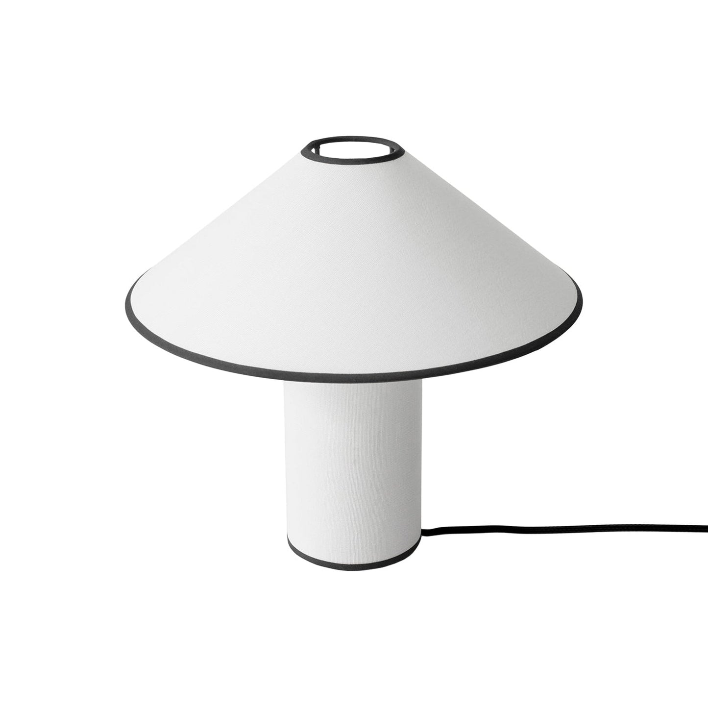 Tischlampe mit Stoffschirm – Lunara