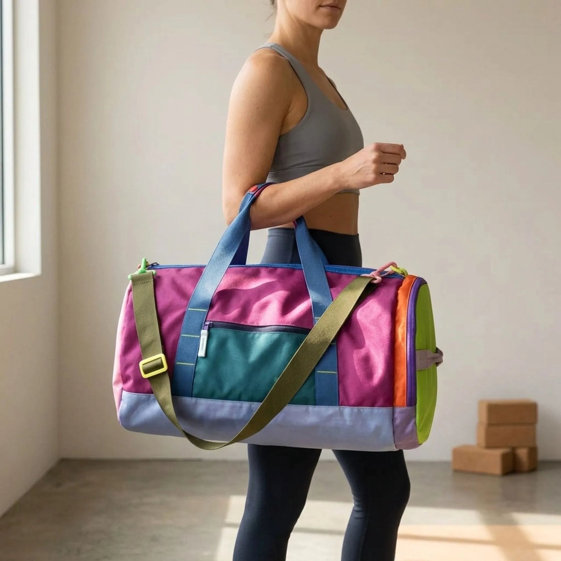 Colour-Blocking-Sporttasche -  Tamara