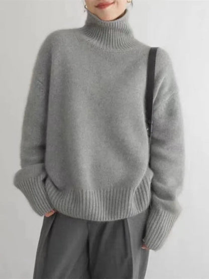 Luxe Damen Rollkragenpullover - Elena