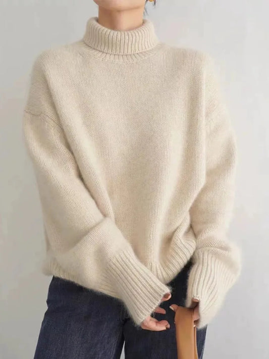 Luxe Damen Rollkragenpullover - Elena