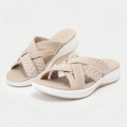 Cross-Strap Orthopedic Supportive Sandal - Josephine