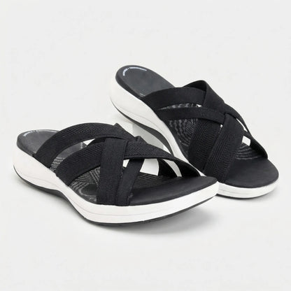 Cross-Strap Orthopedic Supportive Sandal - Josephine