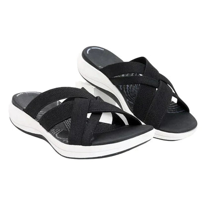 Cross-Strap Orthopedic Supportive Sandal - Josephine