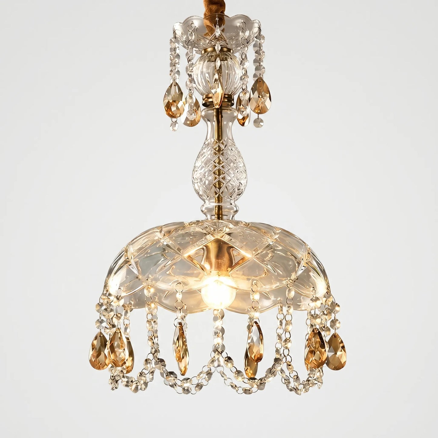 Crystal Pendant Chandelier With Droplets -  Crystella