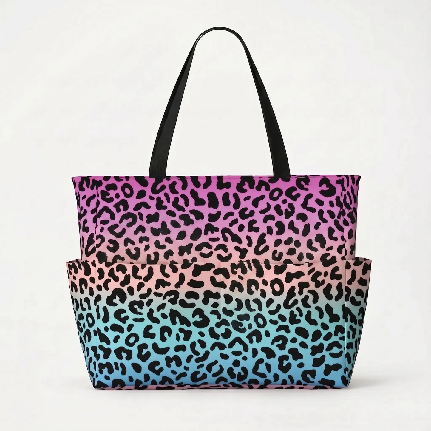 Damen Strandtasche Mit Leopardenmuster - Prowella