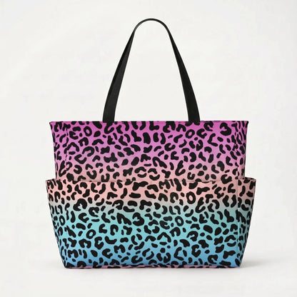 Damen Strandtasche Mit Leopardenmuster - Prowella