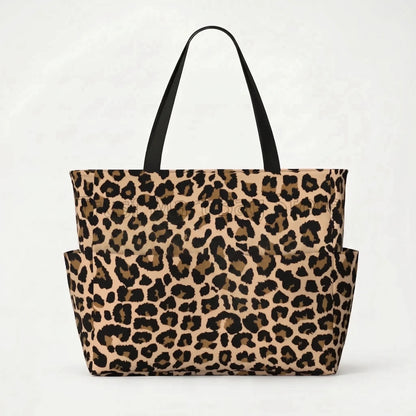Damen Strandtasche Mit Leopardenmuster - Prowella