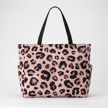 Damen Strandtasche Mit Leopardenmuster - Prowella