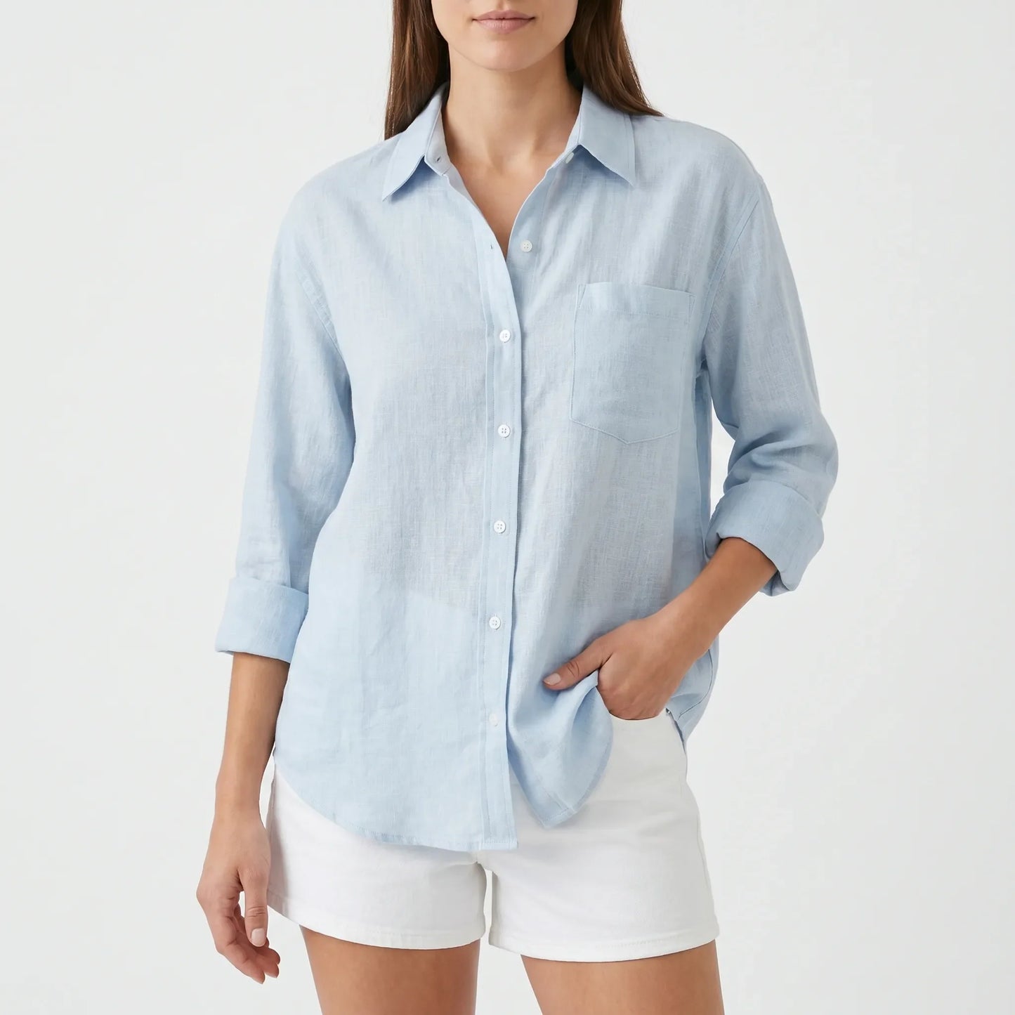 Damenbluse Hellblau -  Rosalie