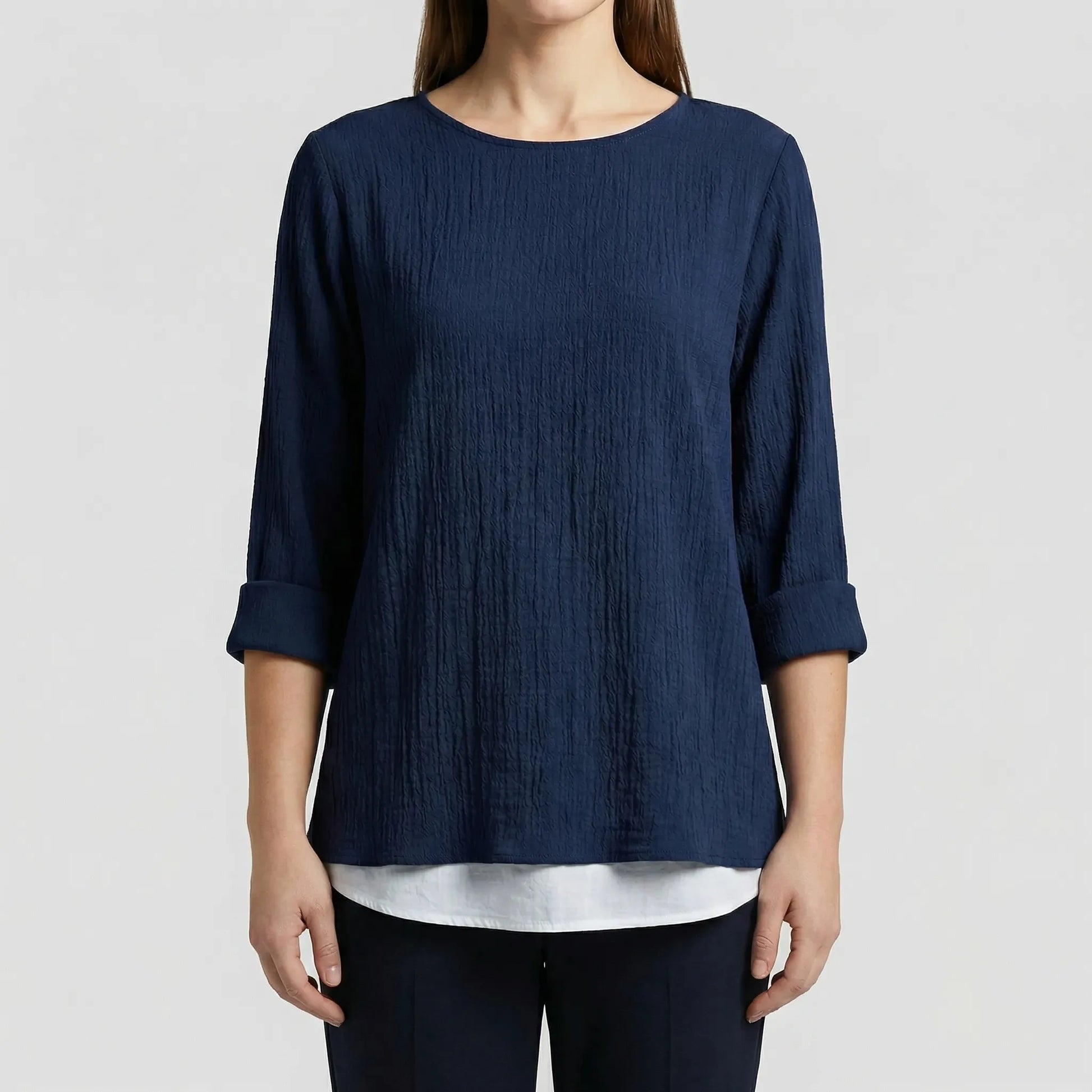 Damenbluse Lang In Plus Size - Stella