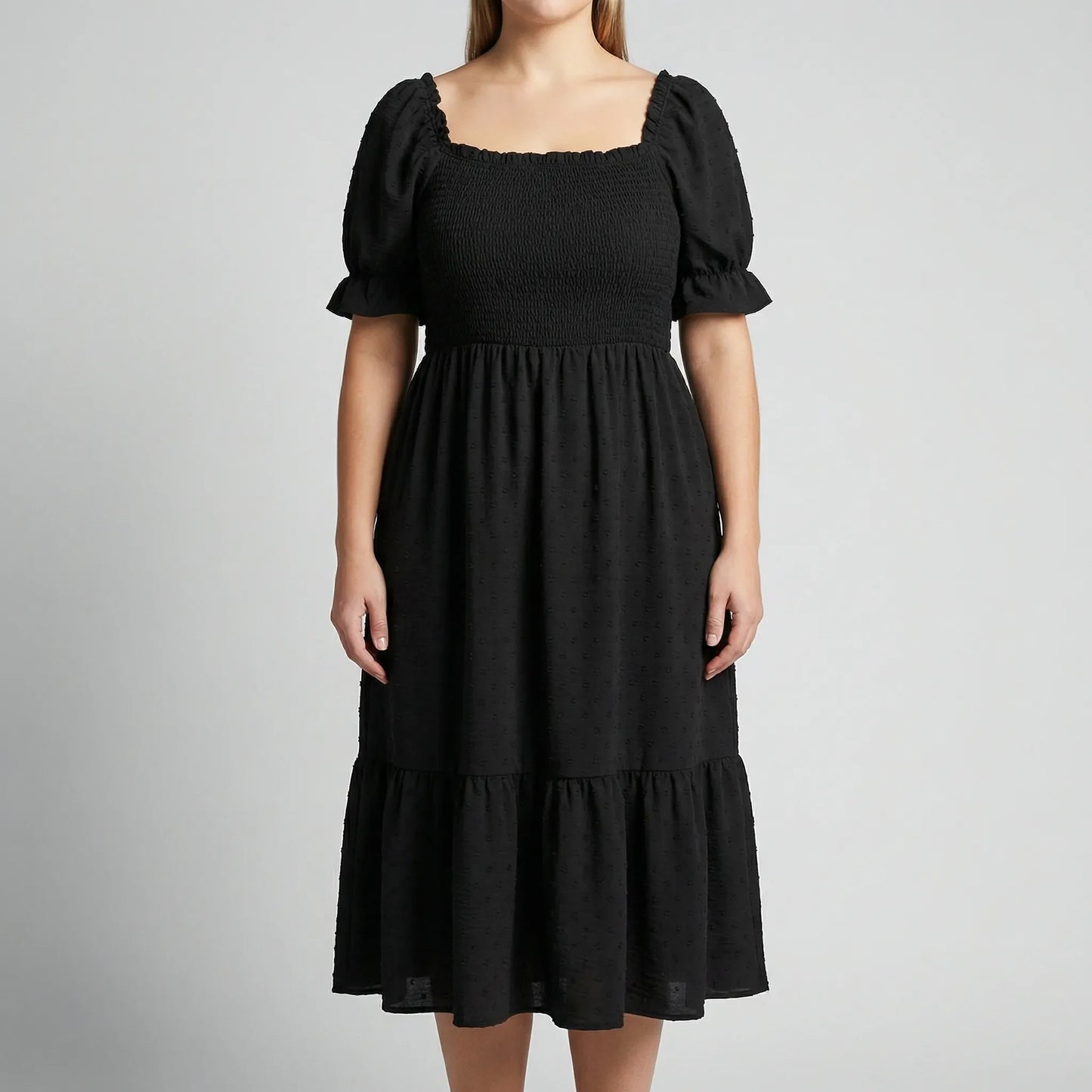 Damenkleid XL Mit Gesmoktem Oberteil - Connie