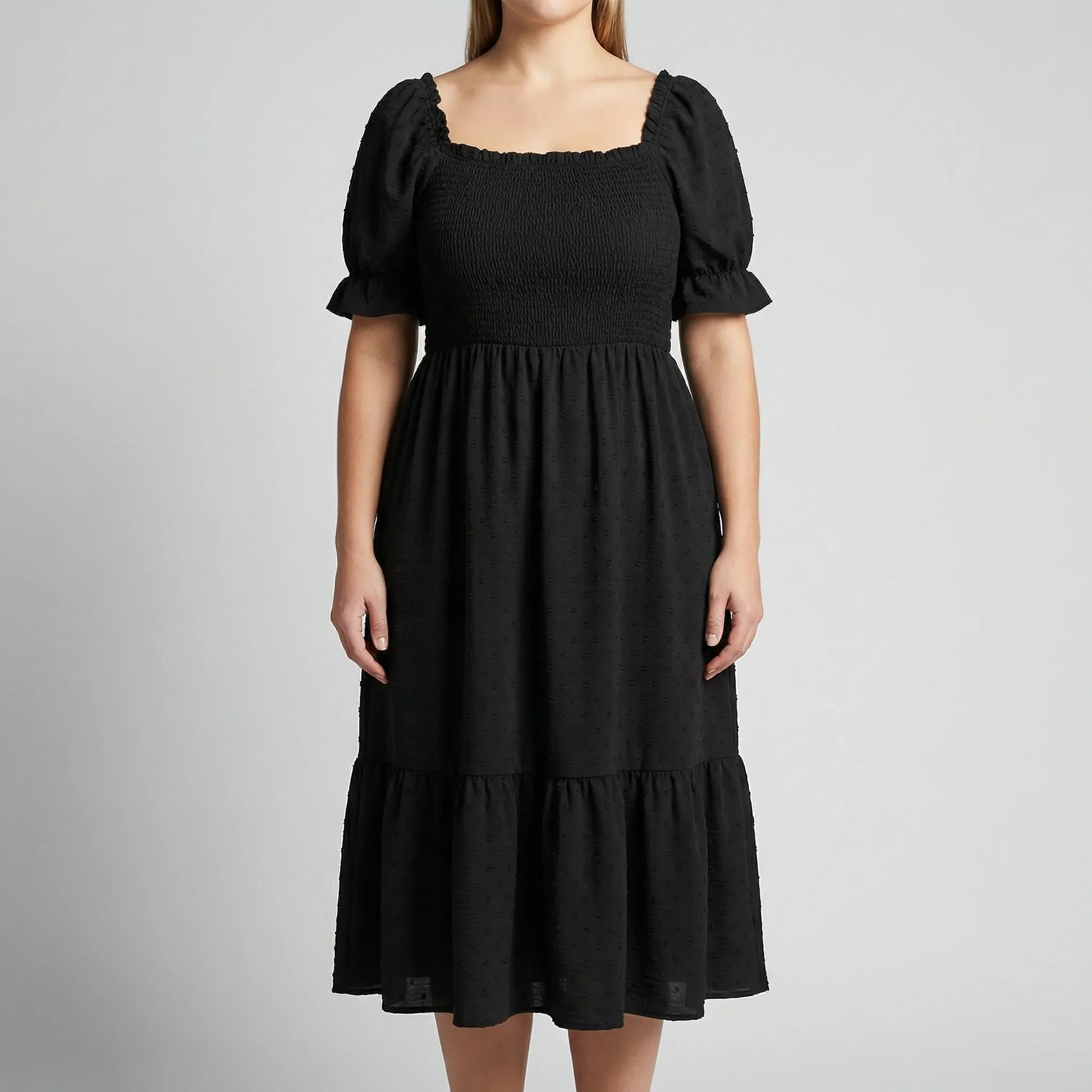 Damenkleid XL Mit Gesmoktem Oberteil - Connie