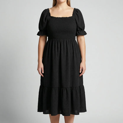 Damenkleid XL Mit Gesmoktem Oberteil - Connie