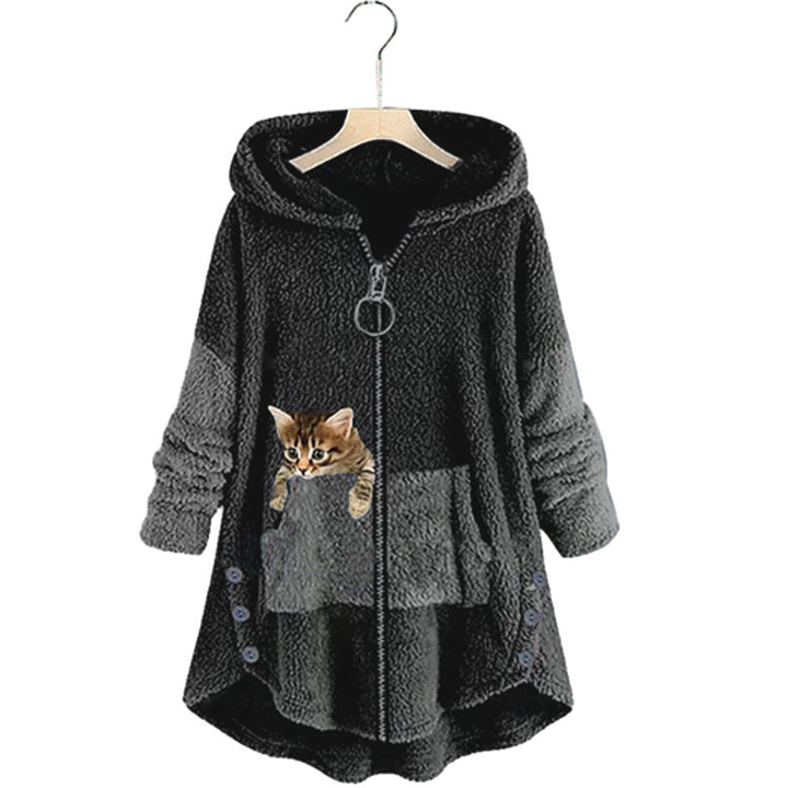 Herbstlicher Teddy-Mantel – Maja