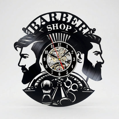 Dekorative Barbershop-Wanduhr - BarbelloTime