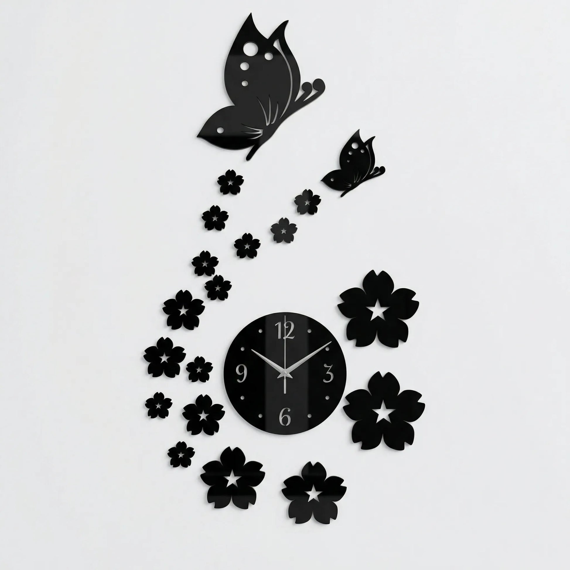 Dekorative Schmetterlings-Wanduhr - Flutterique