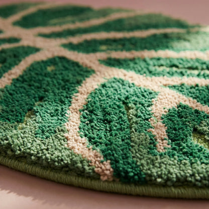 Dekorativer Teppich In Blattform - Verdelleaf