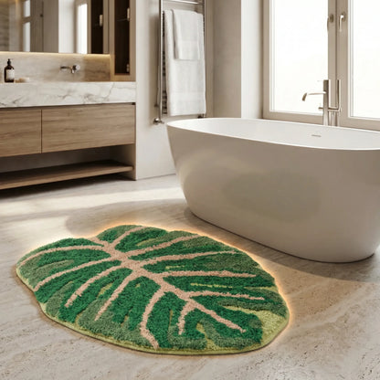 Dekorativer Teppich In Blattform - Verdelleaf