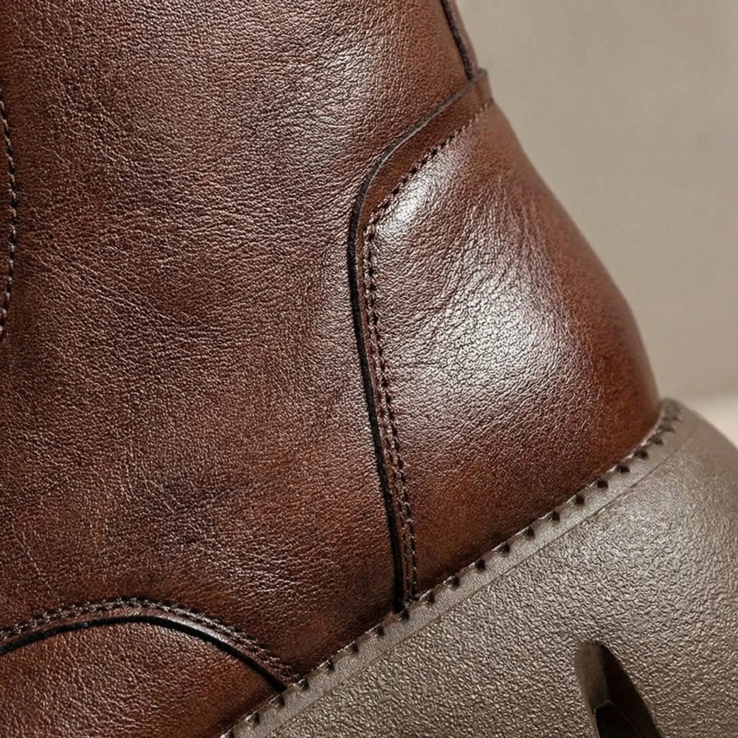 Dicker Plateaukampfstiefel - Marla