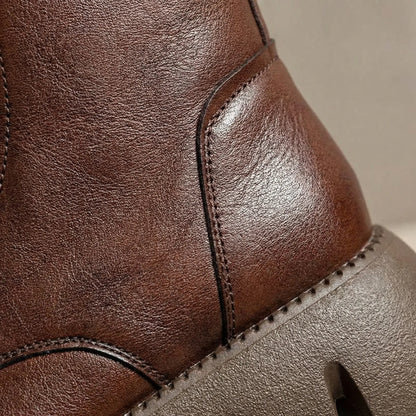 Dicker Plateaukampfstiefel - Marla