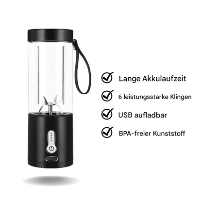 Tragbarer Smoothiemaker mit 6 leistungsstarken Klingen - BlendEase Pro