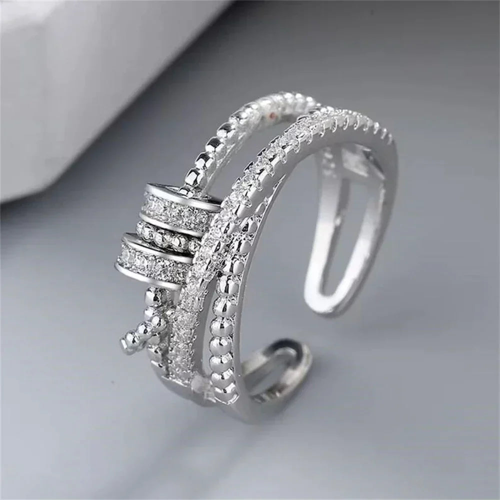 Drehender Zirkonring - FidgetRing