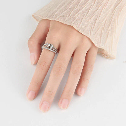 Drehender Zirkonring - FidgetRing