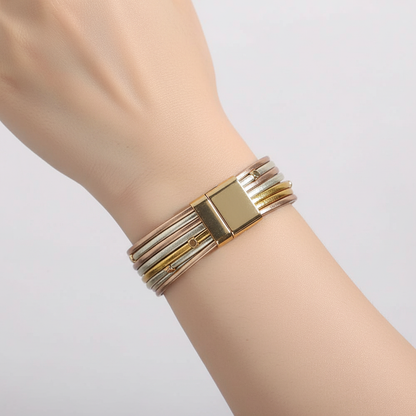 Dreifarbige Wickelarmband - LayerWrap