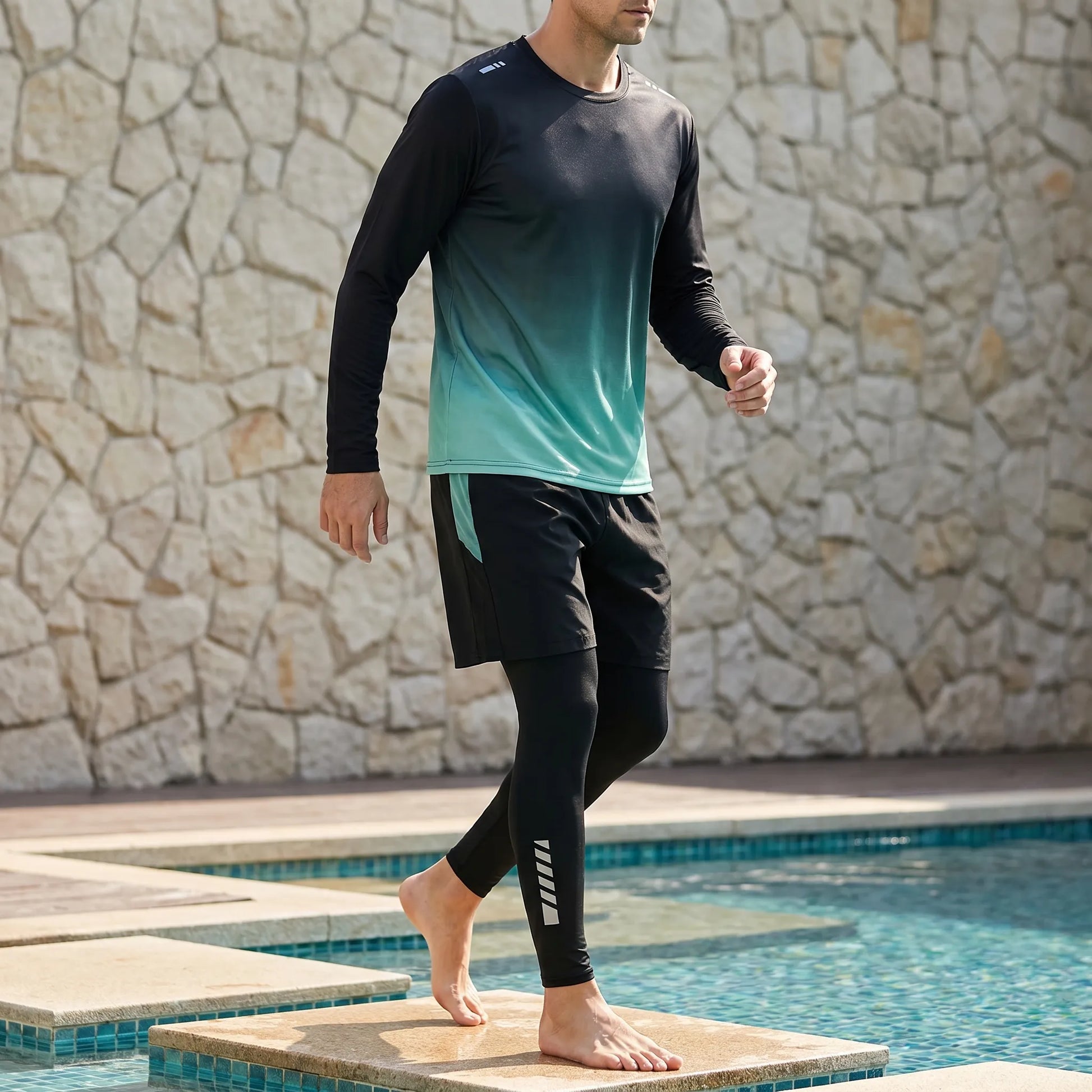 Dreiteiliges Schwimm-Set Für Herren - AquaTrek