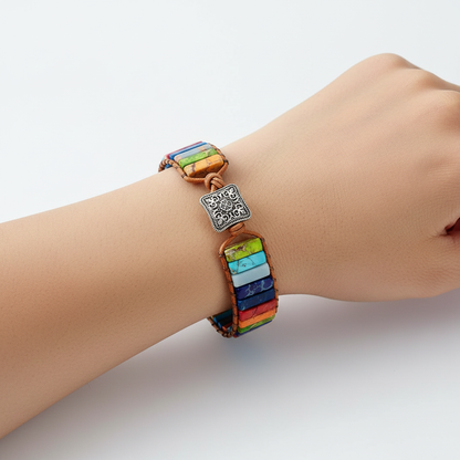 Edelsteinarmband Aus Leder - HarmonyBand