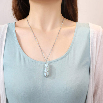 Edelsteinkette Mit Anhänger - CrystalTree