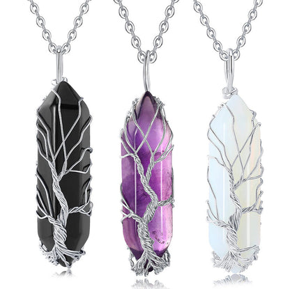 Edelsteinkette Mit Anhänger - CrystalTree