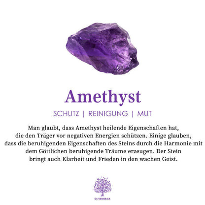 Edelsteinkette Mit Anhänger - HexaJewelry