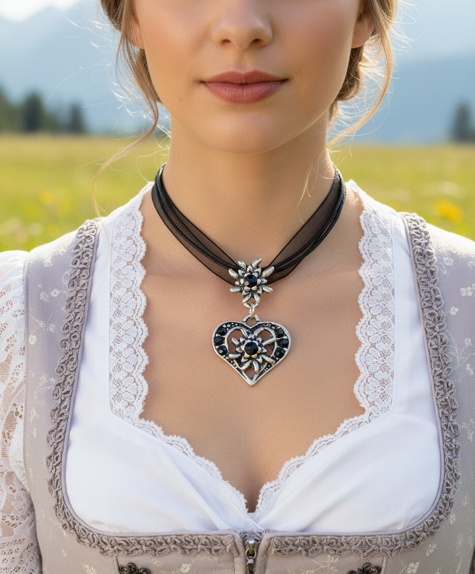 Edelweiß-Herzanhänger - EdelheartNecklace