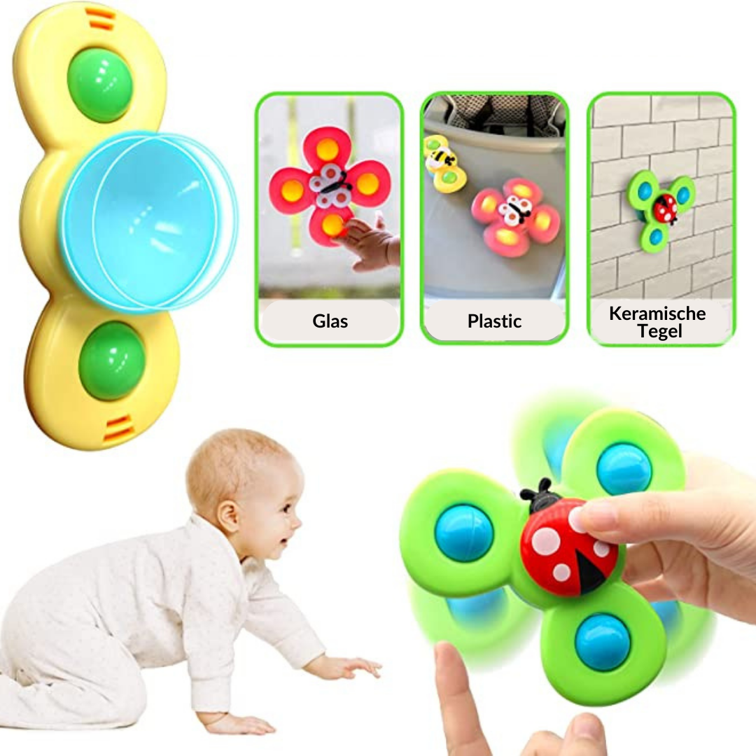 Saugnapf Spinner Spielset von 3 - SpinFun