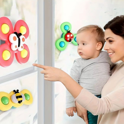 Saugnapf Spinner Spielset von 3 - SpinFun
