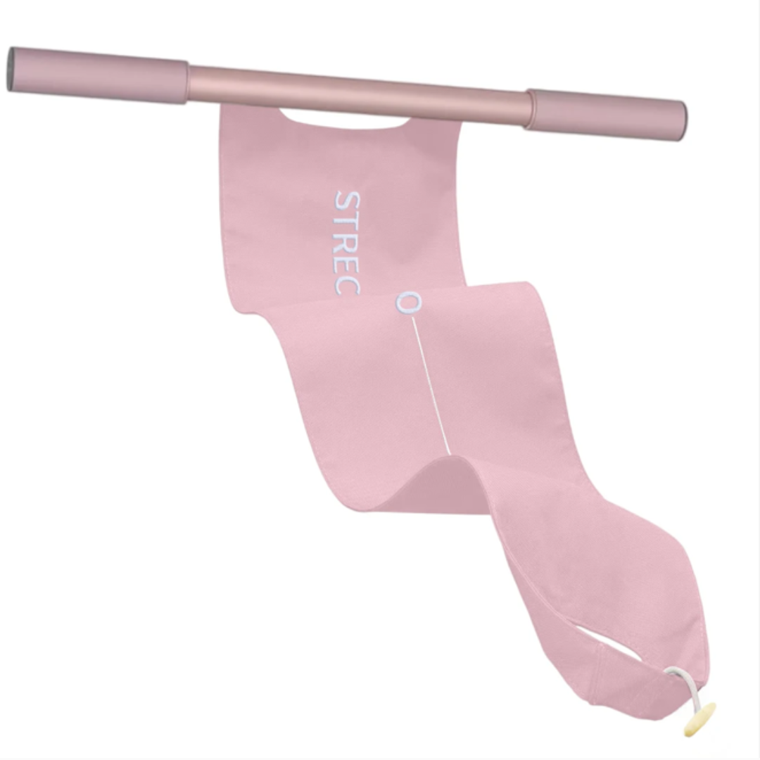 Elastisches Trainingsband mit Griffen & Fußschlaufen – FlexiStretch Trainer