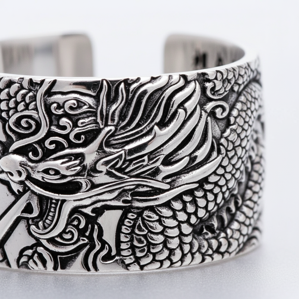 Einstellbarer Silberring - DragonRing