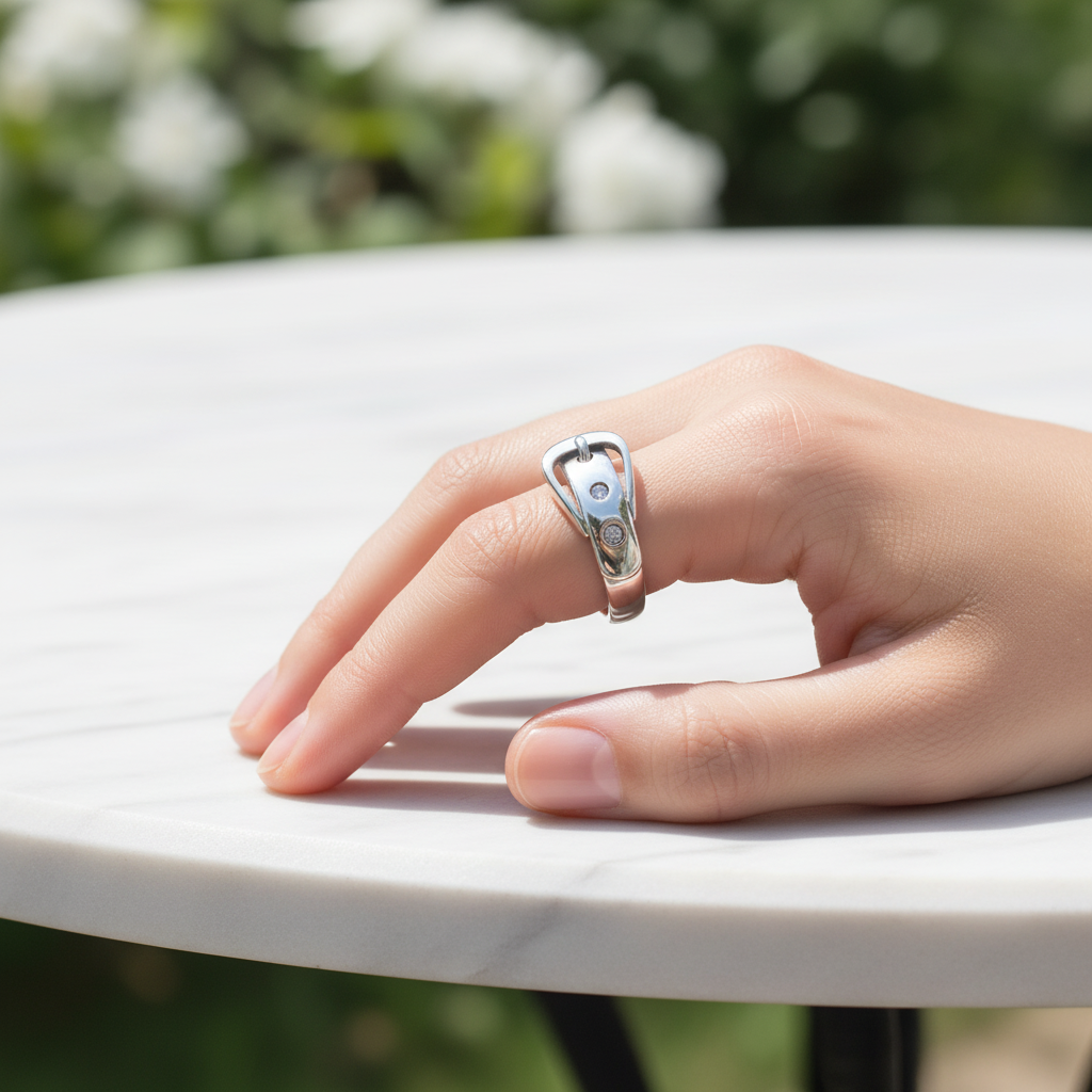 Einstellbarer Silberring - StyleRing