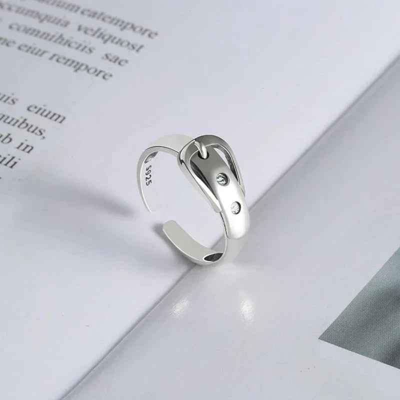 Einstellbarer Silberring - StyleRing