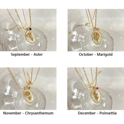Elegante Geburtsstein-Halskette - AuraJewelry