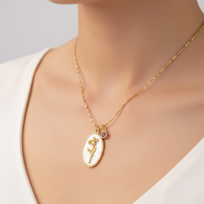 Elegante Geburtsstein-Halskette - AuraJewelry