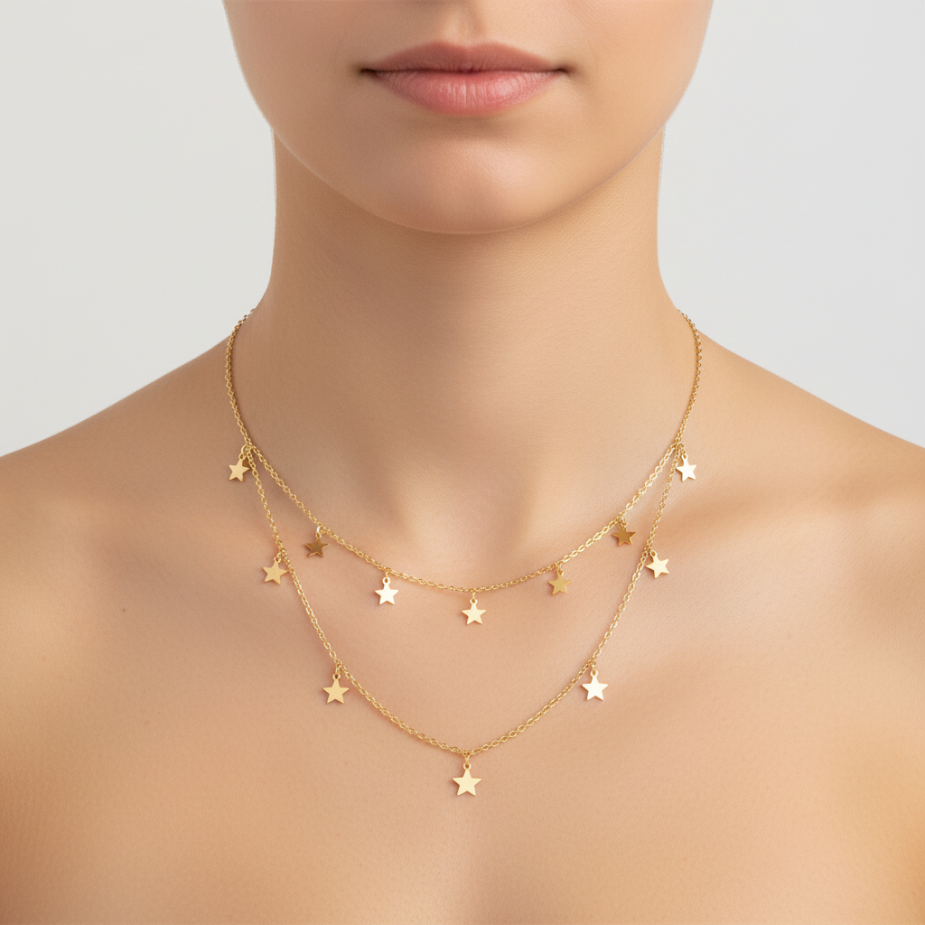 Elegante Sternenkette - ElaraGlow