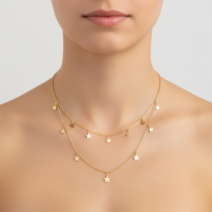 Elegante Sternenkette - ElaraGlow