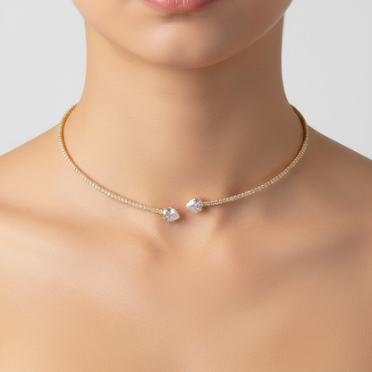 Elegante Zirkonia Halskette - ZirconiaNecklace