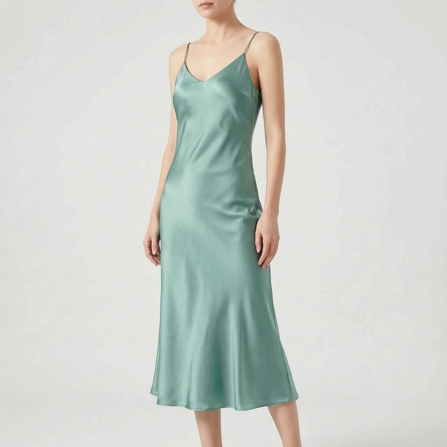 Elegantes Midi-Trägerkleid -  Charlotte