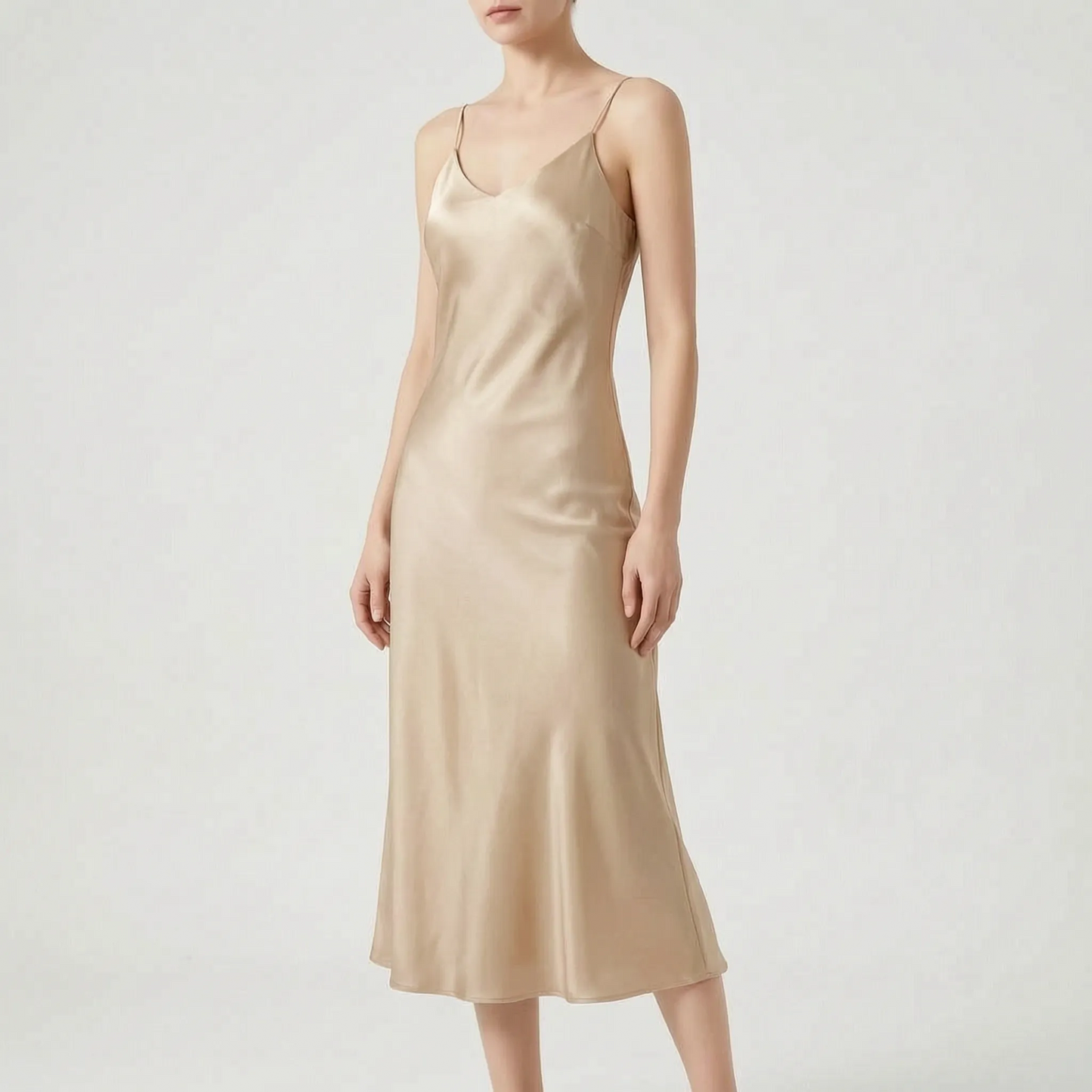 Elegantes Midi-Trägerkleid -  Charlotte