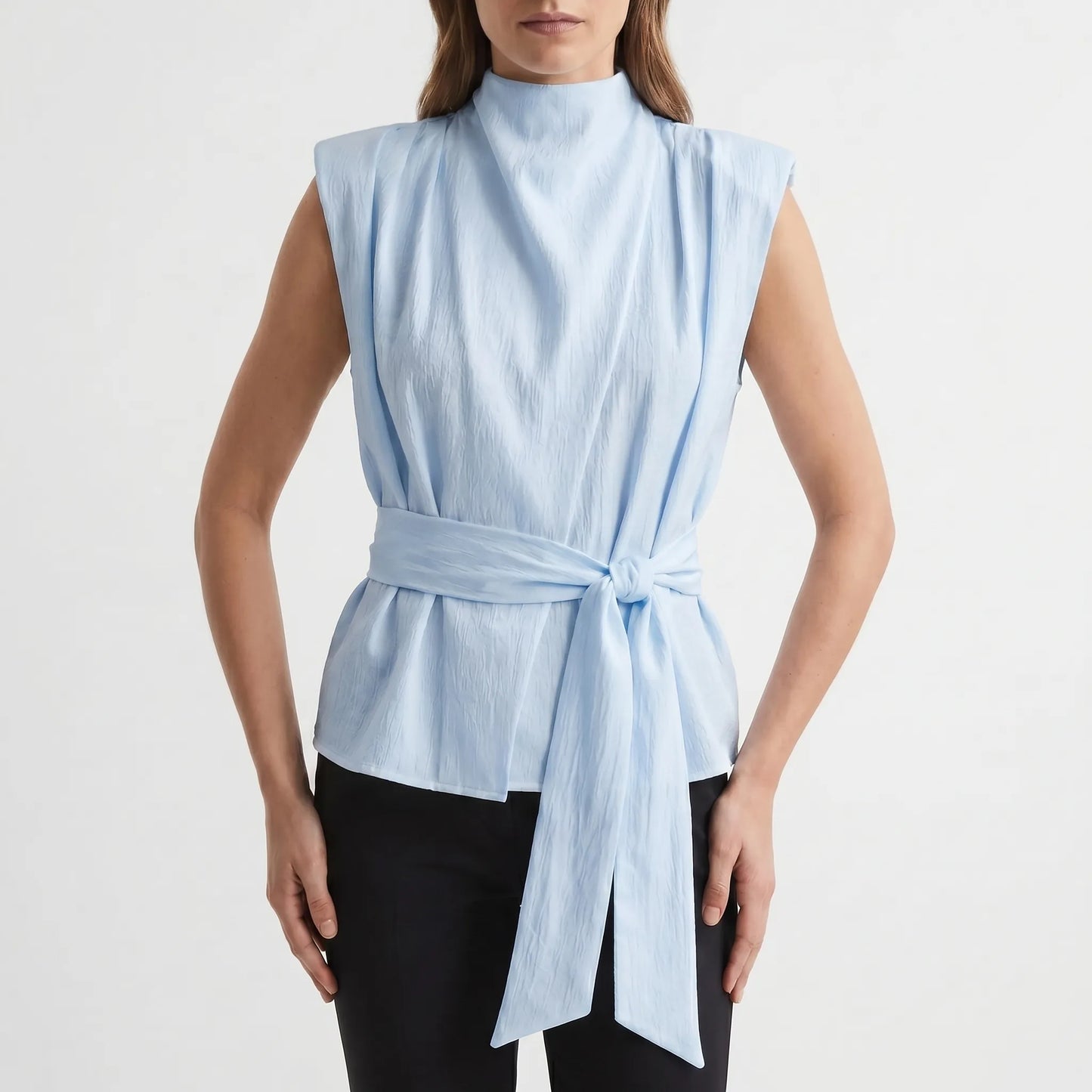 Elegantes Oberteil Mit Bindegürtel -  Kelli
