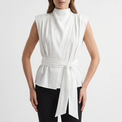 Elegantes Oberteil Mit Bindegürtel -  Kelli
