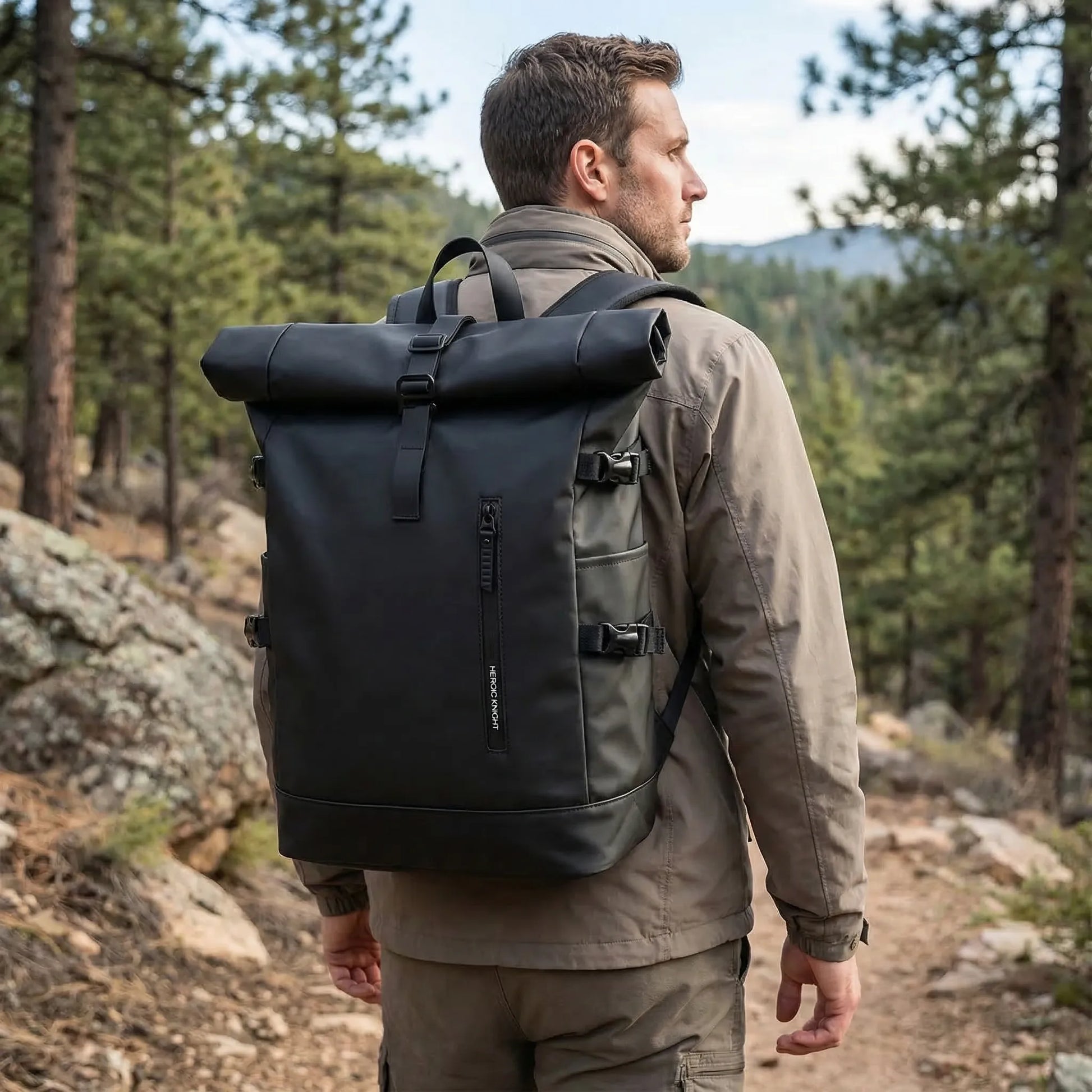 Erweiterbarer Rolltop-Reiserucksack -  Rolamax